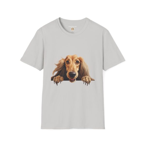 Afghan Hound Dog Hands T-Shirt - Unisex Softstyle Tee - Image 16
