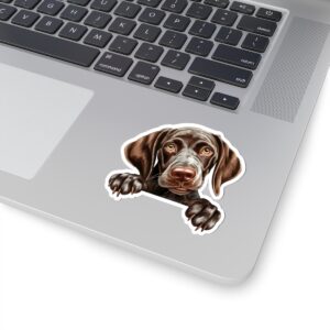 German Shorthaired Pointer Dog Kiss-Cut Sticker - Perfect for Pet Lovers & Laptop Decor