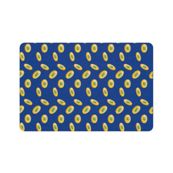Vibrant Dog Feeding Mat - 12x18 Non-Slip Design for Cats and Dogs-Dark Blue - Image 2