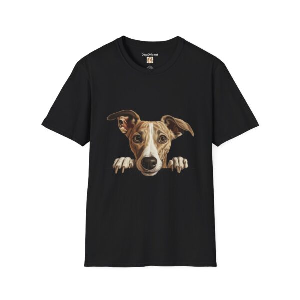 Whippet Dog T-Shirt - Unisex Softstyle Tee - Image 2