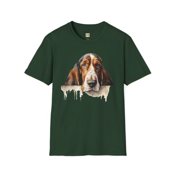 Bassett Hound Dog T-Shirt - Unisex Softstyle Tee - Image 32