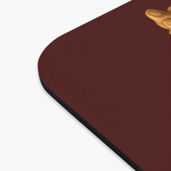 Praying Hands Maroon and White  Mouse Pad - Cute Pet Design for Dog Lovers - Image 3