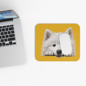 Samoyed Mouse Pad -Yellow Pet Design for Dog Lovers