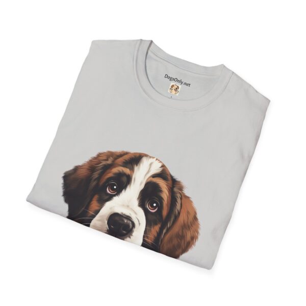 Saint Bernard Dog T-Shirt - Unisex Softstyle Tee - Image 19