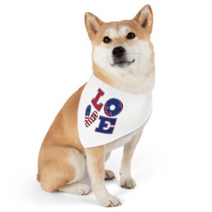 LOVE Stylish Pet Bandana Collar for Dogs - Fashionable and Comfortable