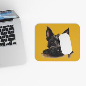 Scottish Terrier Mouse Pad -Yellow Pet Design for Dog Lovers