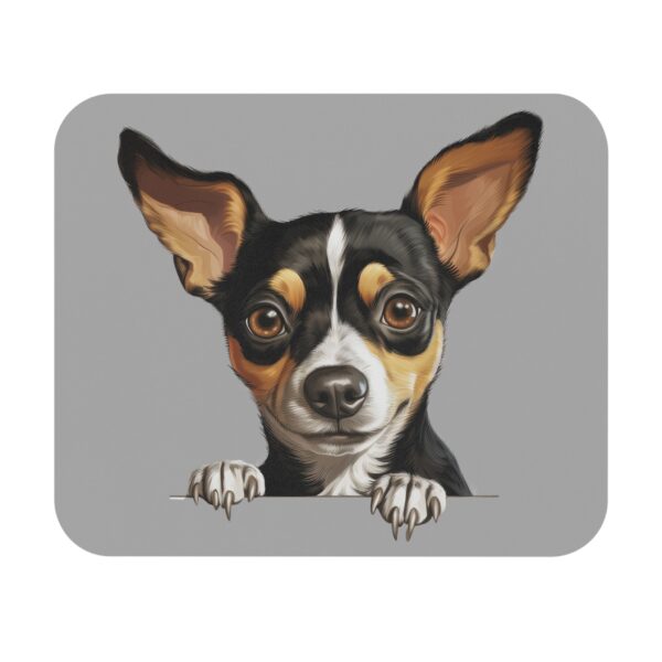 Rat Terrier Mouse Pad -Light Grey Pet Design for Dog Lovers - Image 2