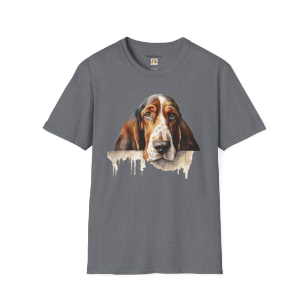 Bassett Hound Dog T-Shirt - Unisex Softstyle Tee - Image 37