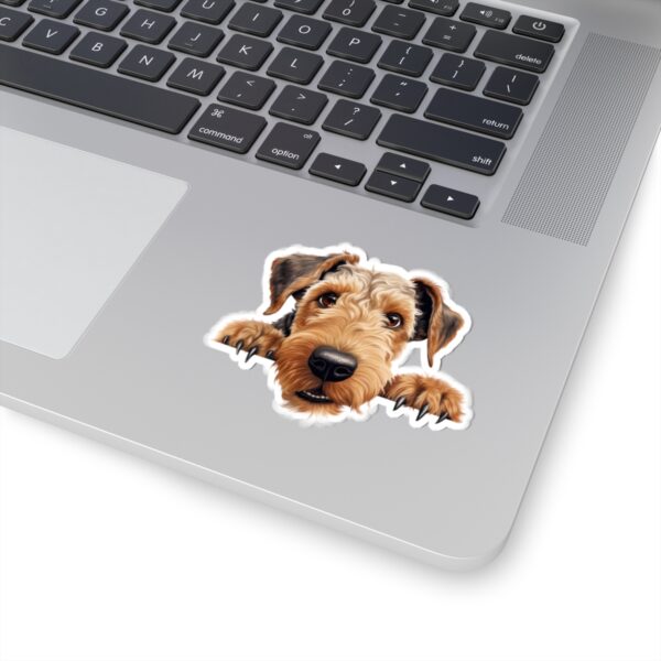 Airedale Terrier Dog Kiss-Cut Sticker - Perfect for Pet Lovers & Laptop Decor