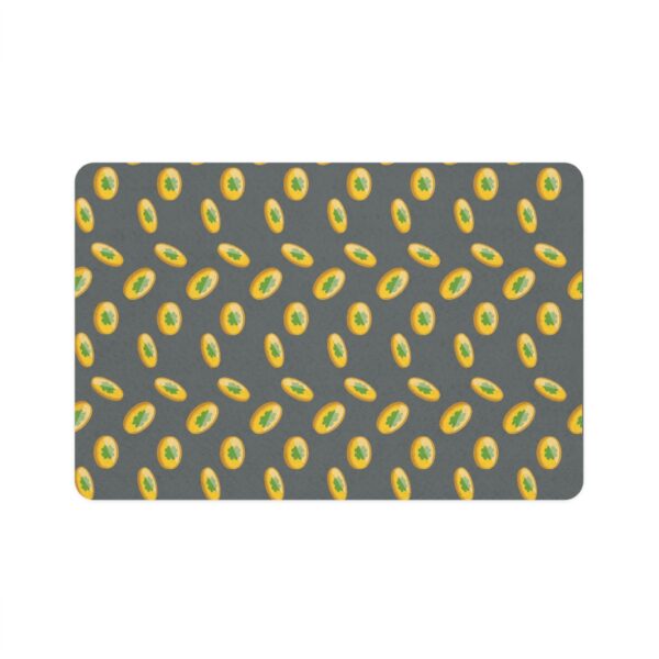 Vibrant Pet Food Mat - 12x18 Non-Slip Design for Cats and Dogs-Dark Grey - Image 2