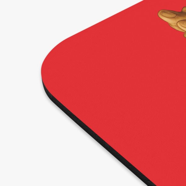 Praying Hands Red Mouse Pad - Cute Pet Design for Dog Lovers - Image 3