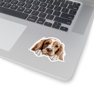American Cocker Spaniel Dog Kiss-Cut Sticker - Perfect for Pet Lovers & Laptop Decor