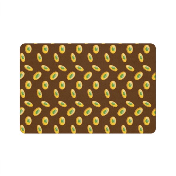 Vibrant Dog Feeding Mat - 12x18 Non-Slip Design for Cats and Dogs-Brown - Image 2