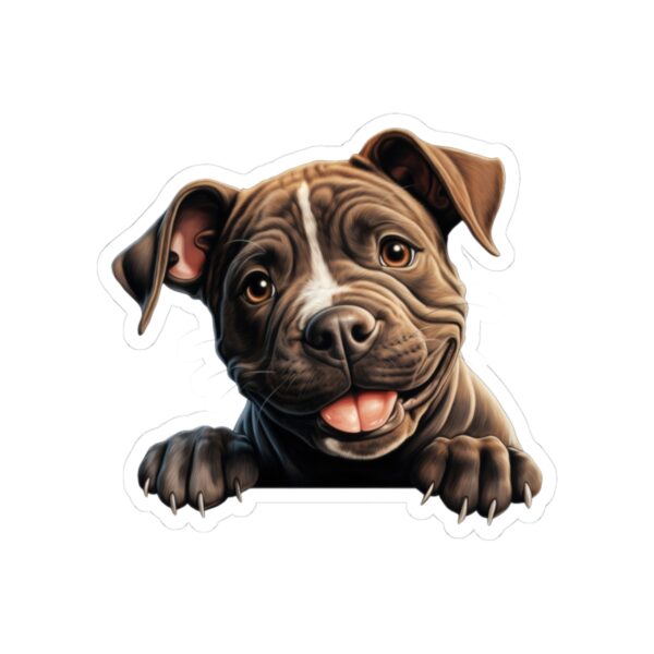 Staffordshire Bull Ter Dog Kiss-Cut Sticker - Perfect for Pet Lovers & Laptop Decor - Image 2