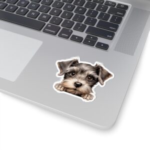 Miniature Schnauzer. Dog Kiss-Cut Sticker - Perfect for Pet Lovers & Laptop Decor