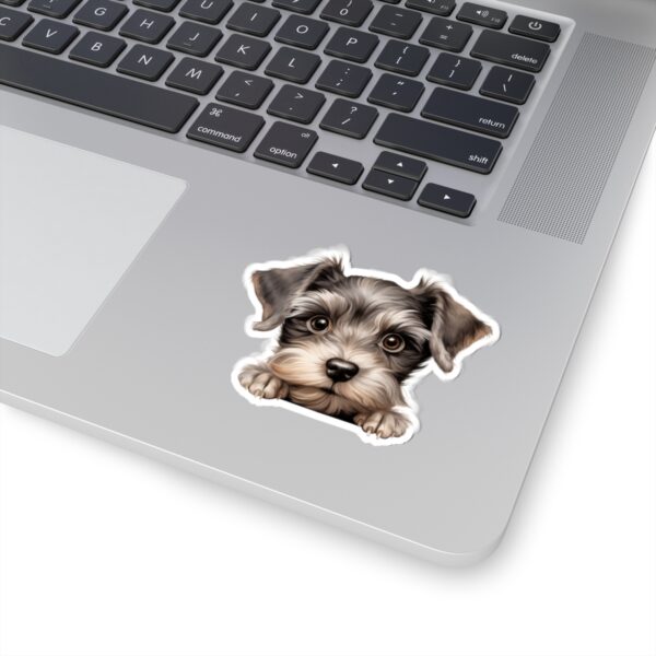 Miniature Schnauzer. Dog Kiss-Cut Sticker - Perfect for Pet Lovers & Laptop Decor