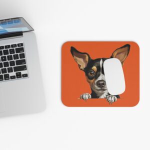 Rat Terrier Mouse Pad -Orange Pet Design for Dog Lovers