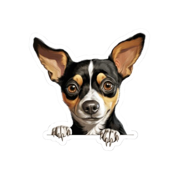 Rat Terrier Dog Kiss-Cut Sticker - Perfect for Pet Lovers & Laptop Decor - Image 2