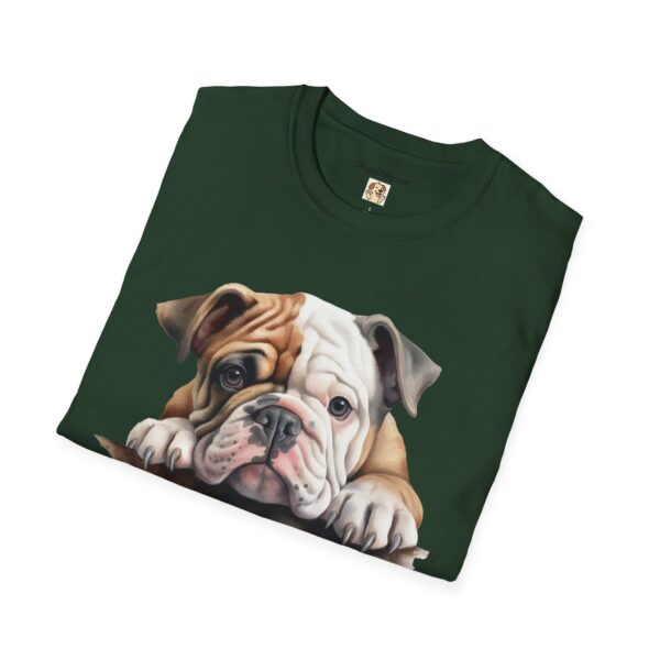 Bulldog Dog T-Shirt - Unisex Softstyle Tee - Image 5