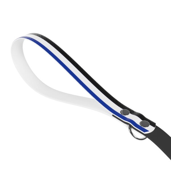 Blue-White-Black Stylish Dual-Color Dog Leash - Durable & Comfortable - Image 4