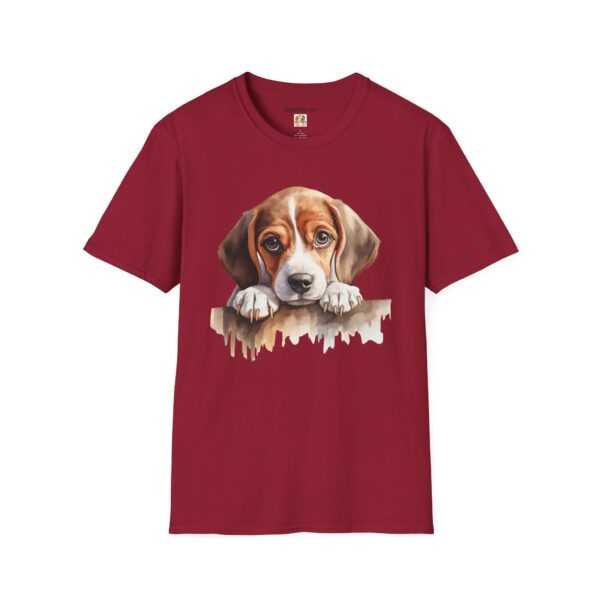 Beagle Puppy Dog T-Shirt - Unisex Softstyle Tee - Image 61