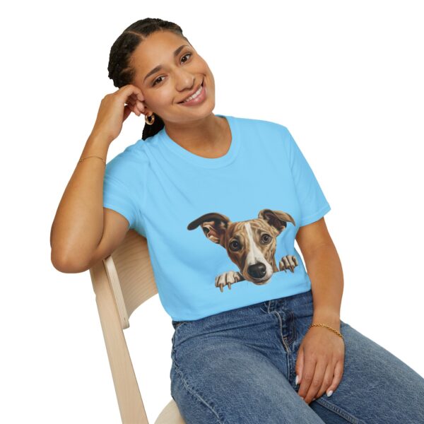 Whippet Dog T-Shirt - Unisex Softstyle Tee - Image 40