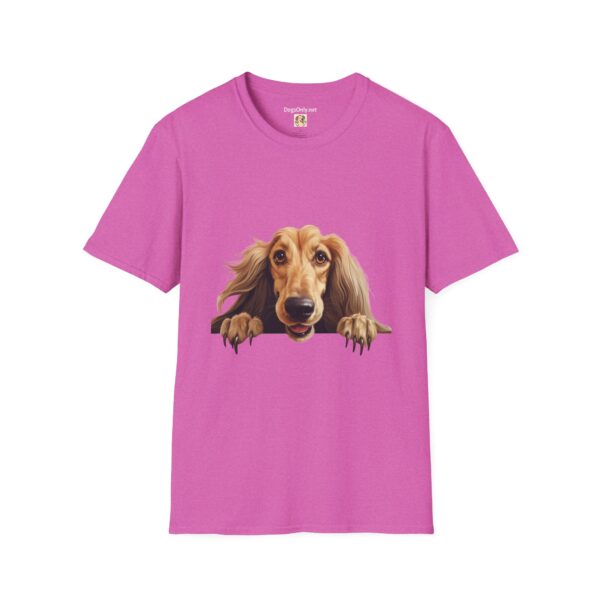 Afghan Hound Dog Hands T-Shirt - Unisex Softstyle Tee - Image 56