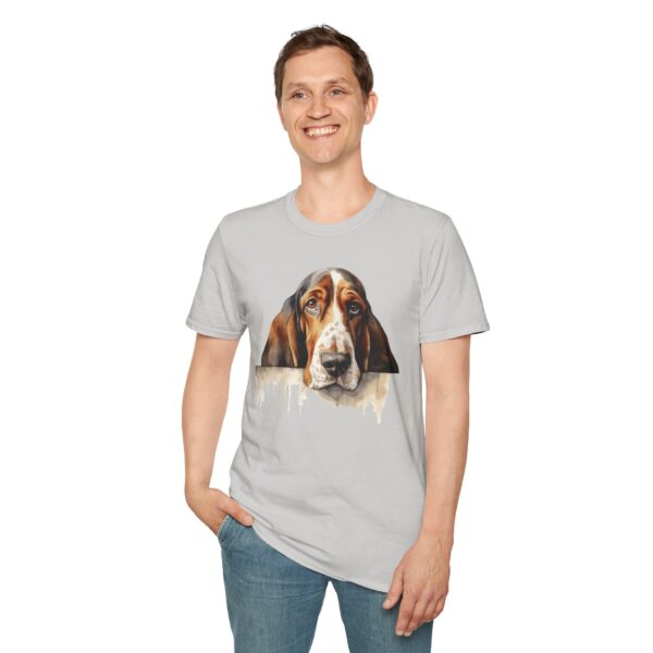 Bassett Hound Dog T-Shirt - Unisex Softstyle Tee - Image 21