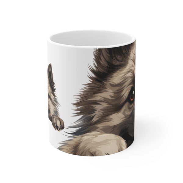 Keeshond Cute Puppy Mug - 11 oz Adorable Dog Design - Perfect for Pet Lovers - Image 2