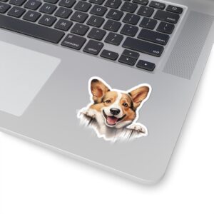 Copy of Pembroke Welsh Corgi Dog Kiss-Cut Sticker - Perfect for Pet Lovers & Laptop Decor
