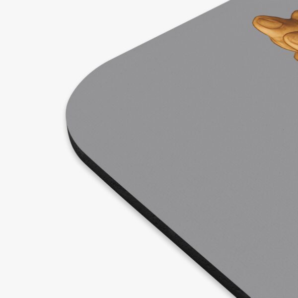 Praying Hands Grey Mouse Pad - Cute Pet Design for Dog Lovers - Image 3