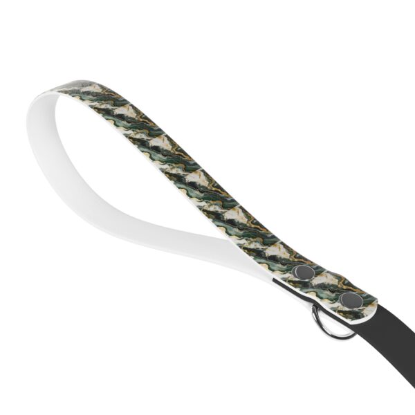 Green & Gold Marble Stylish Dual-Color Dog Leash - Durable & Comfortable - Image 4