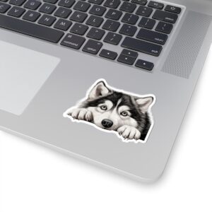 Alaskan Malamute Dog Kiss-Cut Sticker - Perfect for Pet Lovers & Laptop Decor