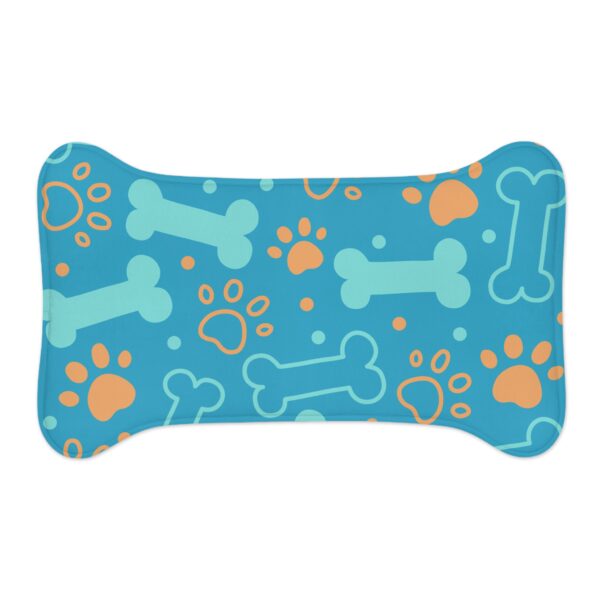 Colorful Pet Feeding Mats with Fun Bones & Paws Design-Turquoise - Image 5