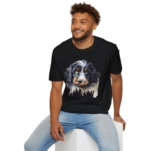 Bernedoodle Dog T-Shirt - Unisex Softstyle Tee - Image 6