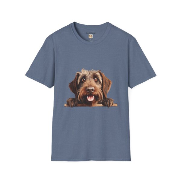 Wirehaired Pointing Griffon Pointer Dog T-Shirt - Unisex Softstyle Tee - Image 46
