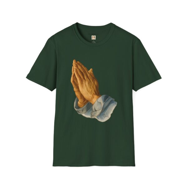 Inspirational Prayer Hands T-Shirt - Unisex Softstyle Tee - Image 26