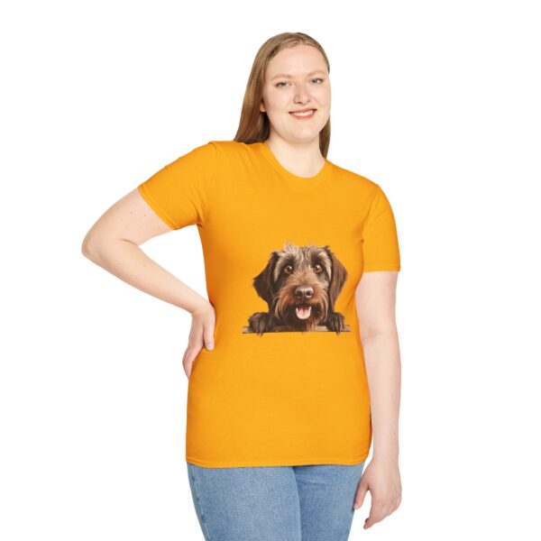 Wirehaired Pointing Griffon Pointer Dog T-Shirt - Unisex Softstyle Tee - Image 25