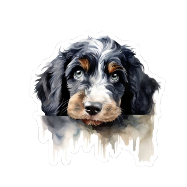 Bernedoodle Dog Kiss-Cut Sticker - Perfect for Pet Lovers & Laptop Decor - Image 2
