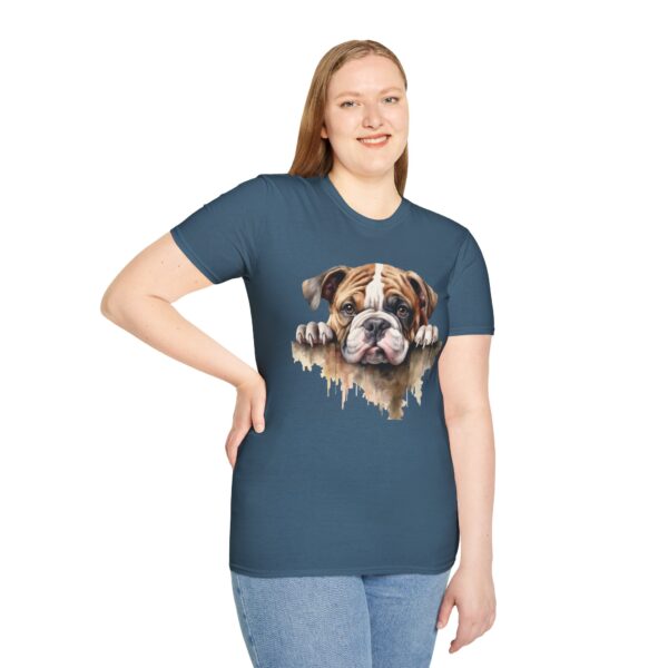 Bulldog-1 T-Shirt - Unisex Softstyle Tee - Image 50