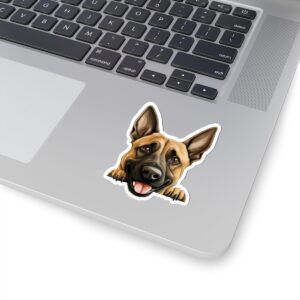 Belgian Malinois Dog Kiss-Cut Sticker - Perfect for Pet Lovers & Laptop Decor