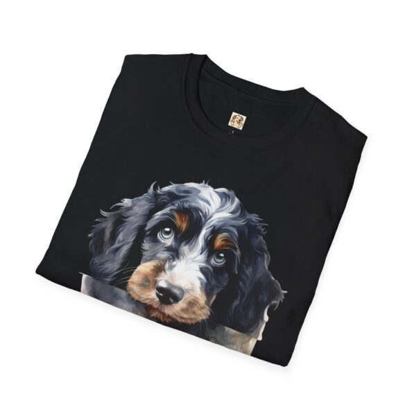 Bernedoodle Dog T-Shirt - Unisex Softstyle Tee - Image 10