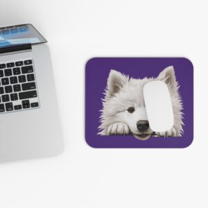 Samoyed Mouse Pad -Purple Pet Design for Dog Lovers