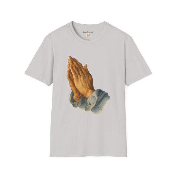 Inspirational Prayer Hands T-Shirt - Unisex Softstyle Tee - Image 11