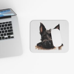 Scottish Terrier Mouse Pad -White Pet Design for Dog Lovers