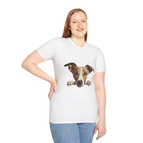 Whippet Dog T-Shirt - Unisex Softstyle Tee - Image 10