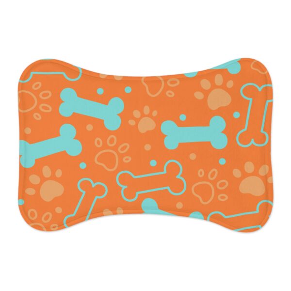 Colorful Pet Feeding Mats with Fun Bones & Paws Design-Crusta - Image 2
