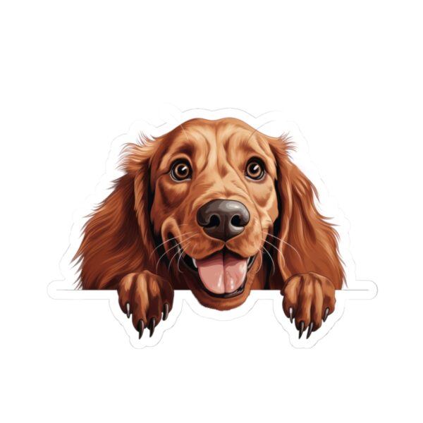 Irish Setter Kiss-Cut Sticker - Perfect for Pet Lovers & Laptop Decor - Image 2
