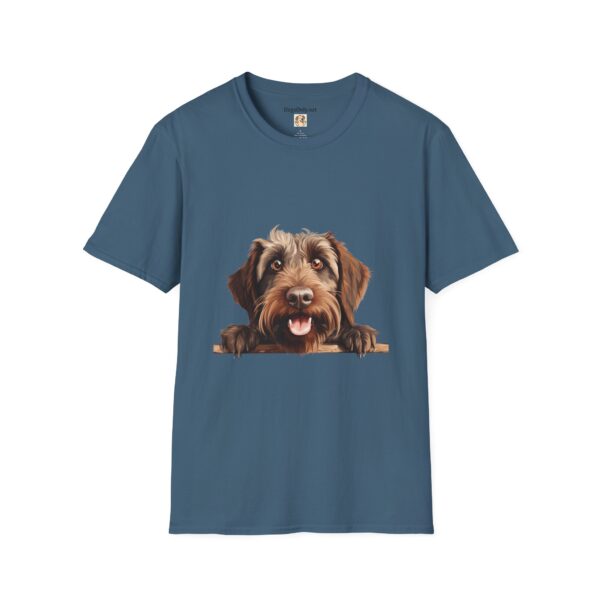 Wirehaired Pointing Griffon Pointer Dog T-Shirt - Unisex Softstyle Tee - Image 51