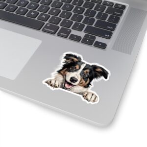 Collie Dog Kiss-Cut Sticker - Perfect for Pet Lovers & Laptop Decor